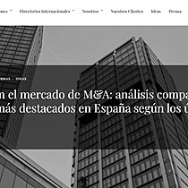 Liderazgo en el mercado de M&A: anlisis comparativo de los despachos ms destacados en Espaa segn los ltimos datos de TTR